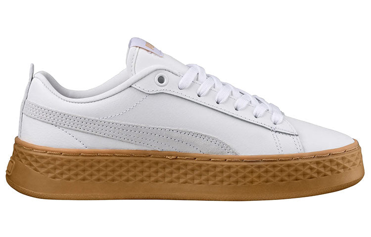 (WMNS) PUMA Suede Platform Leather Sneaker 'PUMA White' 366487-02