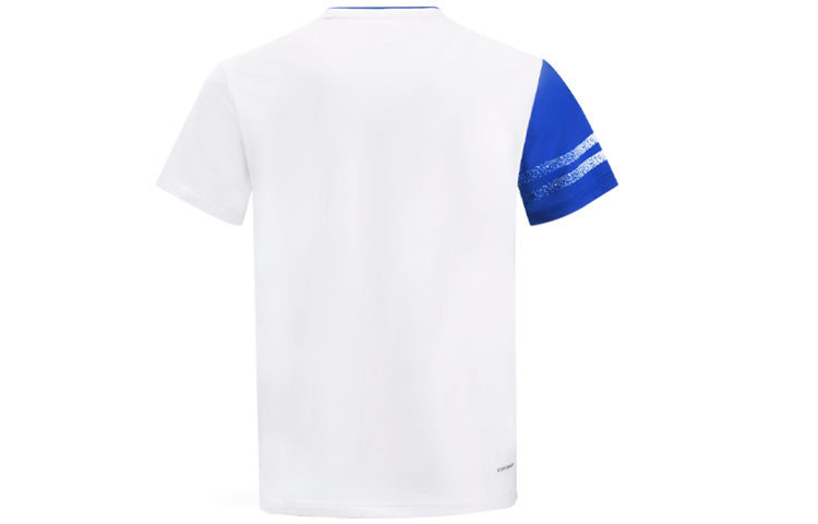 Li-Ning Badminton Series Quick Dry T-Shirt 'White Blue' AAYS071-1