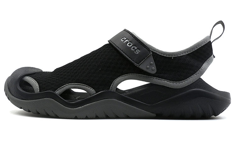 Crocs Swiftwater Sandals 'Black Dark Grey' 205289-001
