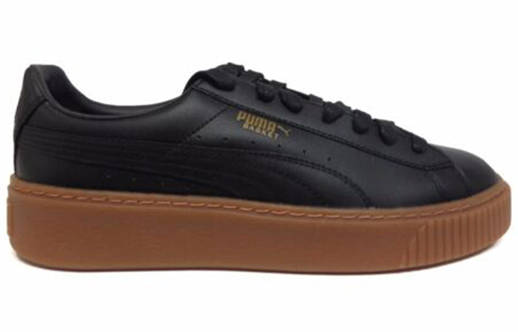 (WMNS) PUMA Basket Platform Core 'Black Gum' 364040-02