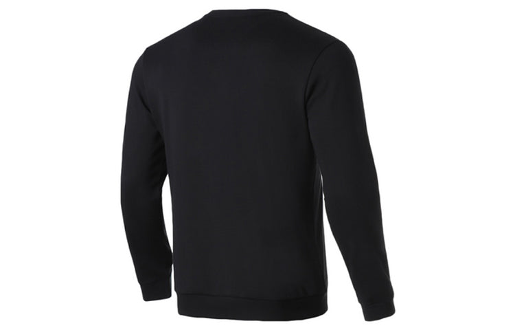 Li-Ning Athlete Logo Fleece Sweatshirt 'Black' AWDQ731-1