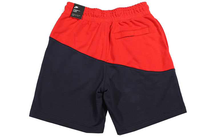 Nike Sportswear Swoosh Small Sports Shorts Blue Red BV5310-657