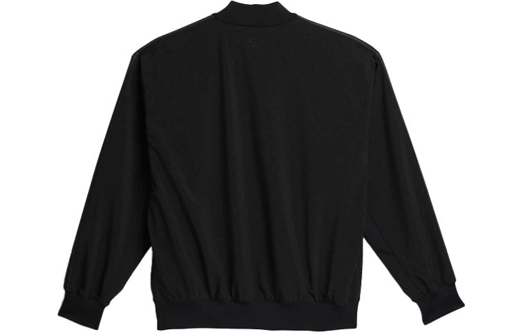 adidas originals Pw Tt ribbed Cuff Reflective Printing Sports Stand Collar Jacket Black GU1368