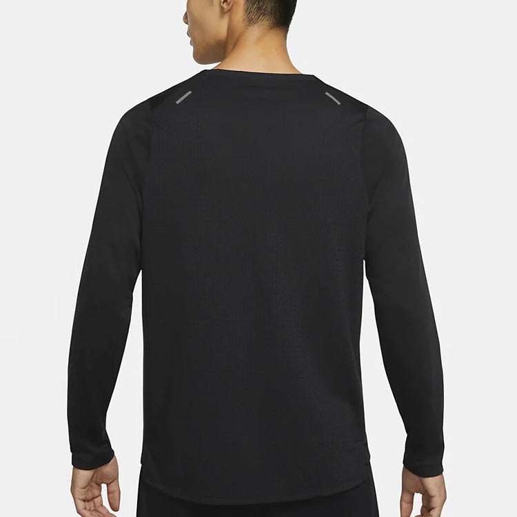 Nike Rise Dri-FIT Running Quick Dry Sports Long Sleeves Black CJ5425-010