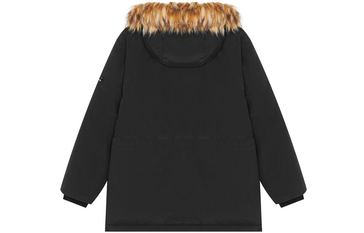 New Balance Street Style Logo Down Jacket 'Black Brown' AMJ14304-BK