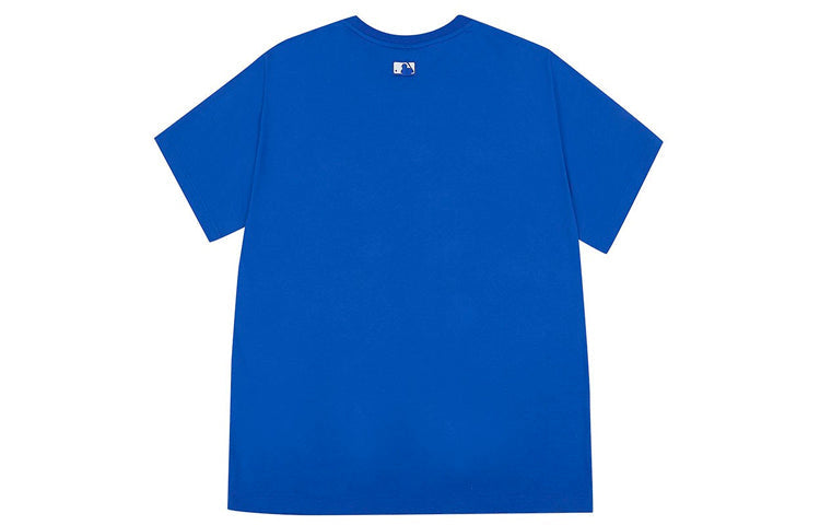 MLB NY/LA Los Angeles Dodgers Basic Big Logo Printing Sports Round Neck Short Sleeve Unisex Blue 31TS09031-07U