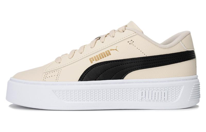 (WMNS) PUMA Platform Sneakers 'Beige Black' 390758-08