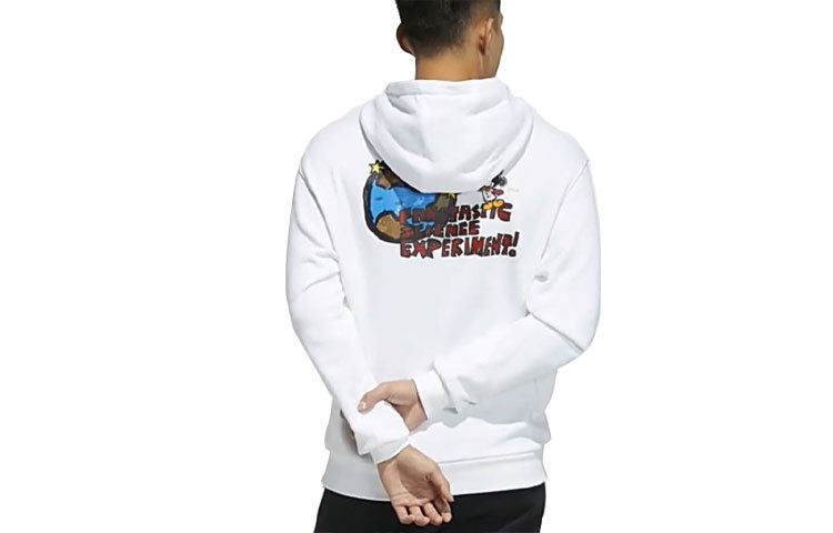 adidas originals Fangtastic Series Mickey Printing Sports Pullover White H09181