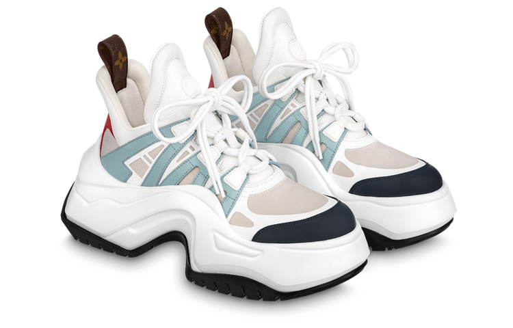 (WMNS) LOUIS VUITTON Archlight 2.0 Platform Sneakers 'White Beige Blue' 1ABIHW