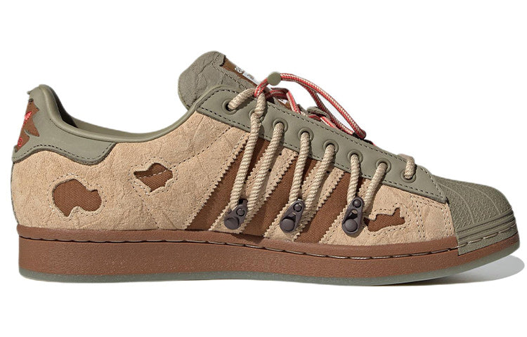 adidas originals Superstar x melting sadness 'Green Brown' H06340