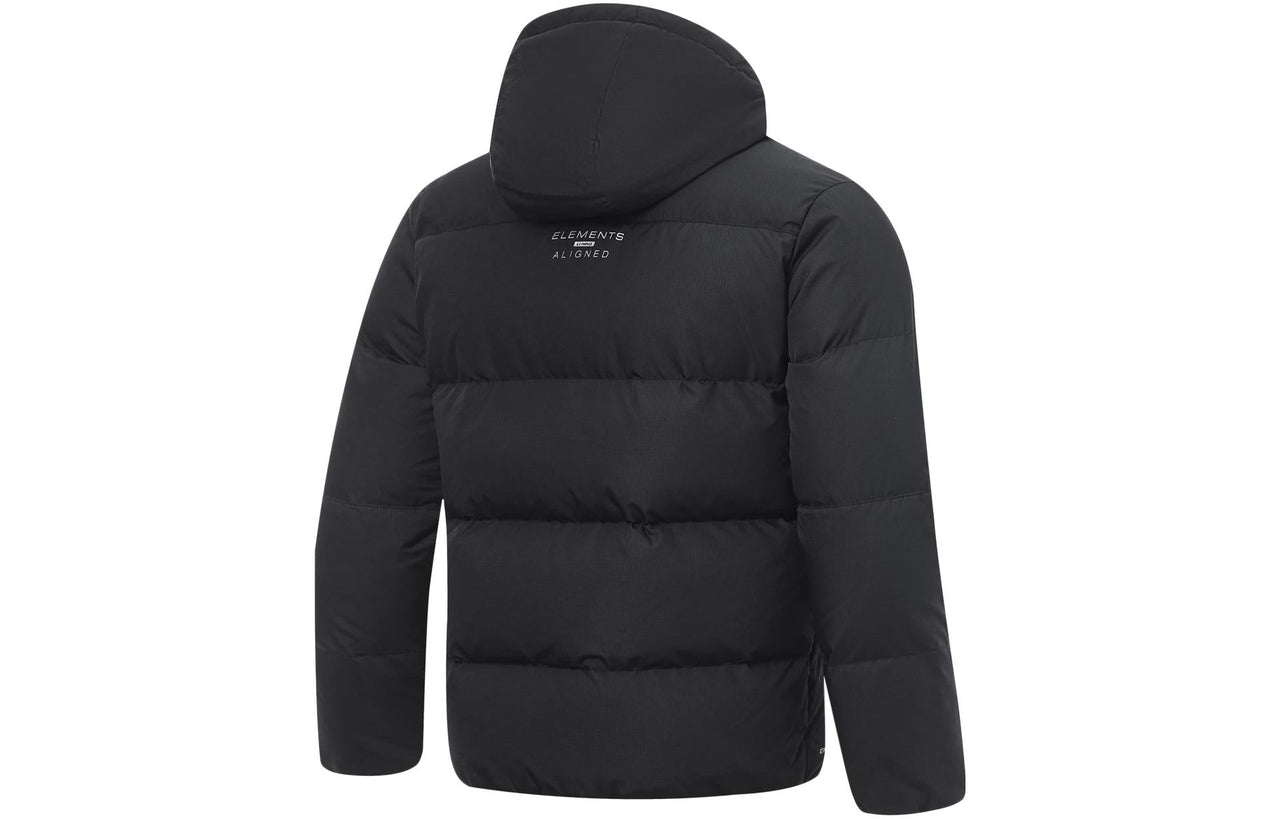 Li-Ning Logo Waterproof Down Jacket 'Black' AYMT061-1