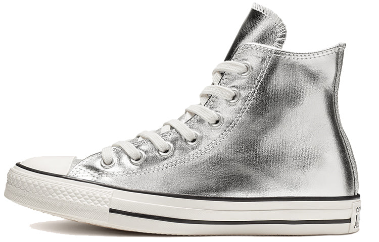 (WMNS) Converse Chuck Taylor All Star Shiny Metal High Top Silver 564869C