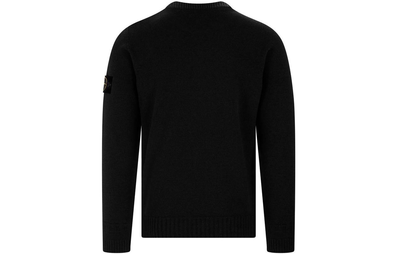 STONE ISLAND Knitted Sweatshirt 'Black' 7715524A3-V0029