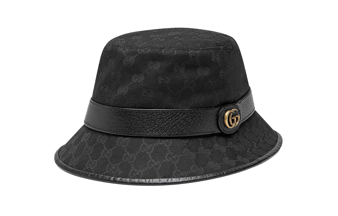 (WMNS) Gucci GG Canvas Bucket Hat With Double G 'Black' 576587-4HG53-1060
