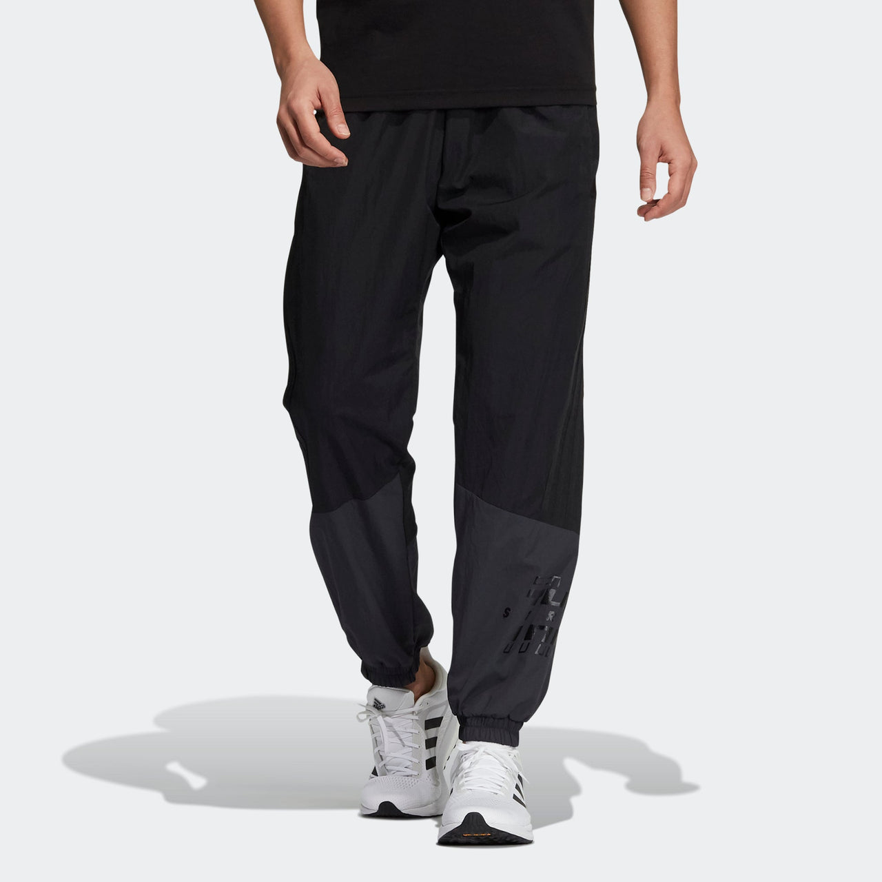 Men's adidas Si Wov Pnt Colorblock Alphabet Bundle Feet Sports Pants/Trousers/Joggers Black GT6360