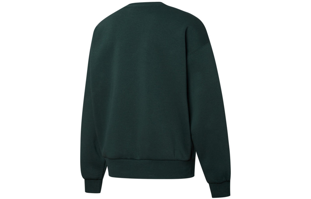 (WMNS) PUMA Logo Wellness Club Crewneck Sweatshirt 'Dark Green' 534398-80