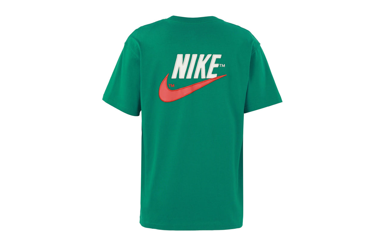 Nike Sportswear Casual Sports Breathable Back Large Logo Round Neck Short Sleeve Malachite Green DM6426-365