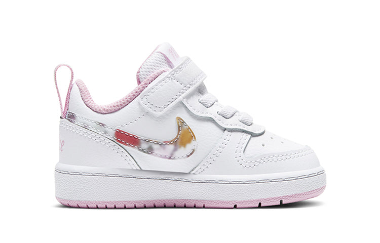 (TD) Nike Court Borough Low 2 SE 'White Pink' CZ6614-100