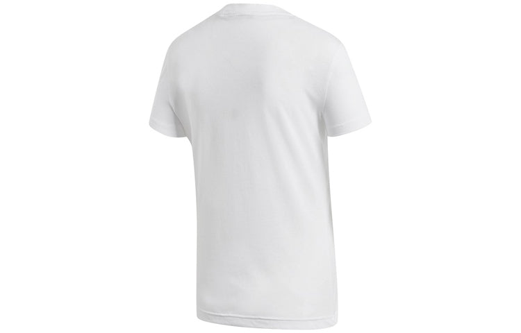 (WMNS) adidas Logo Alphabet Printing Sports Short Sleeve White DZ0013
