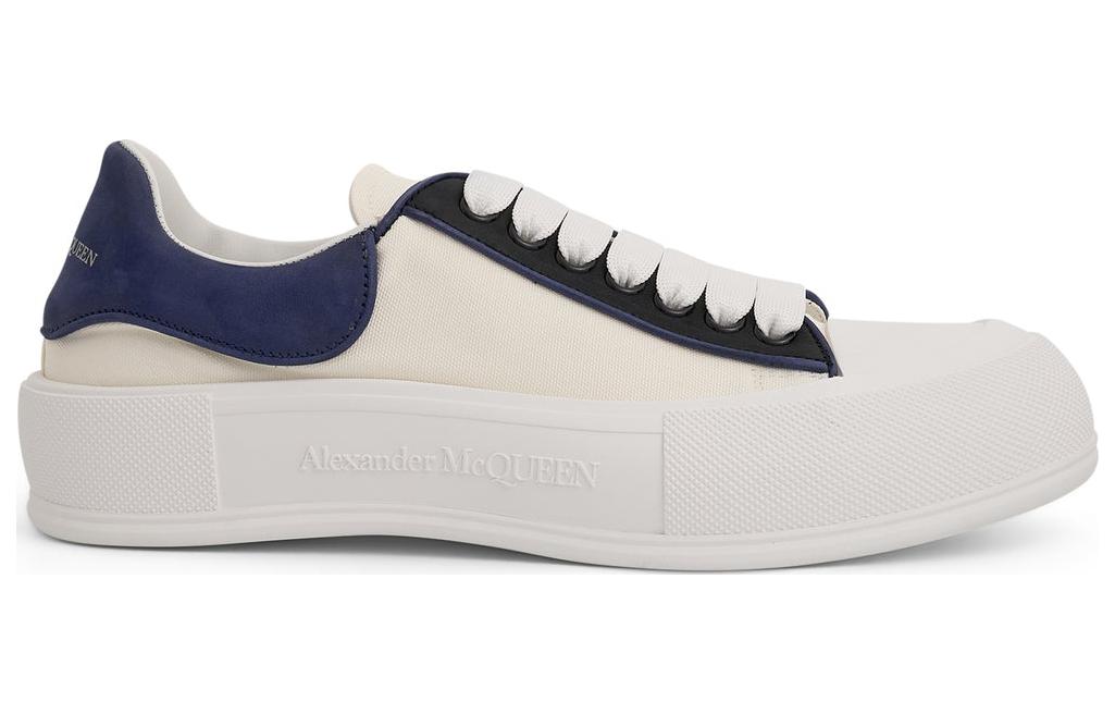Alexander McQueen Deck Plimsoll Sneakers 'Beige Black' 735792W4TGY7797