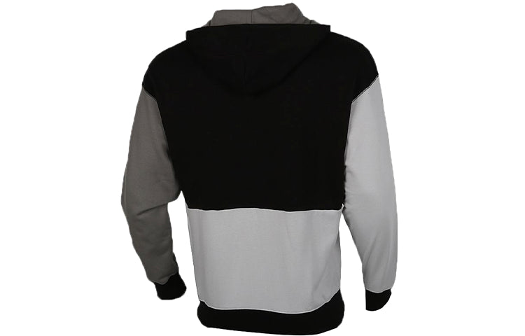PUMA Cardigan hooded Colorblock Logo Jacket Black Gray 530712-01