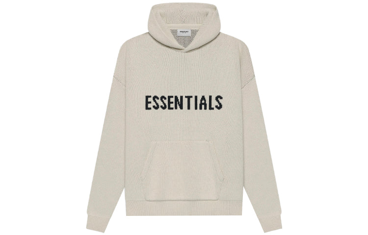 Fear of God Essentials SS21 Knit Logo Hoodie 'Moss' FOG-SS21-640