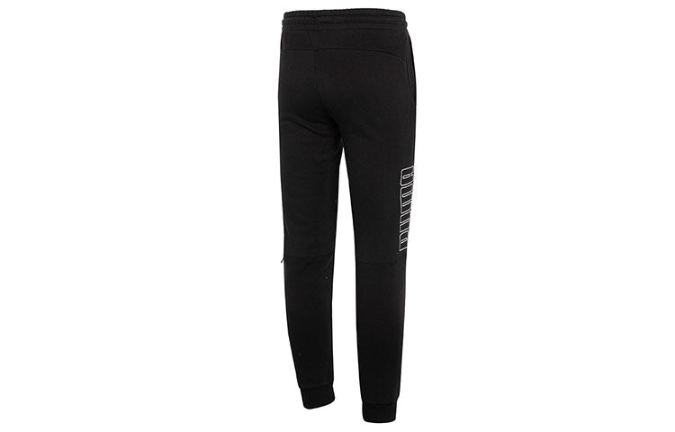 PUMA Power Sweatpants FL Logo 'Black' 672511-01