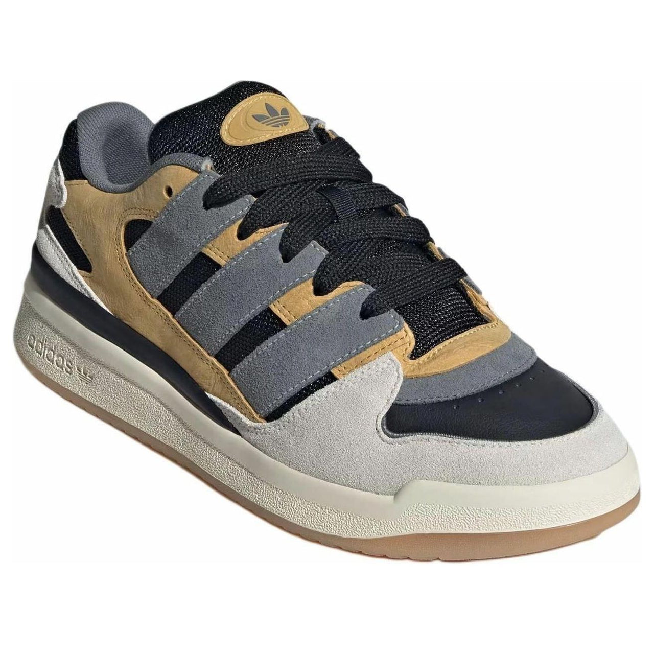 adidas Forum Puffed 'Black Oat Off White' JS3158