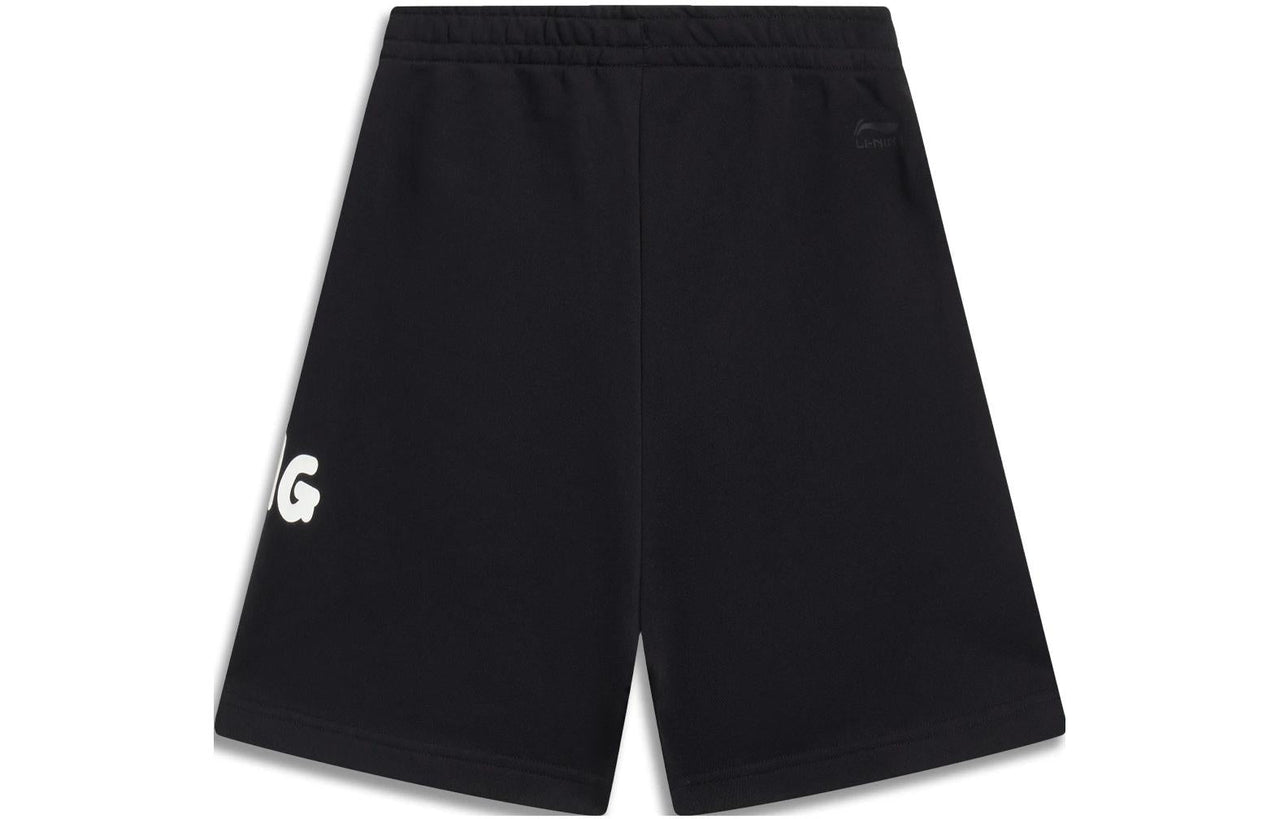 (WMNS) Li-Ning Graphic Shorts 'Black' AKST664-2
