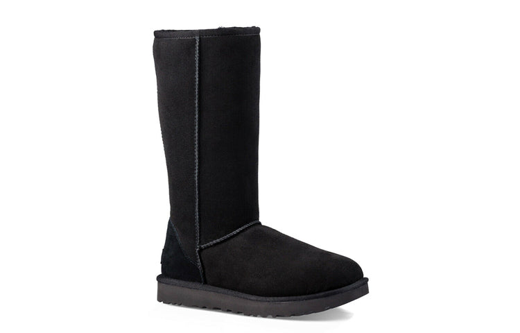 (WMNS) UGG Classic Tall II Black Fleece Lined 1016224-BLK