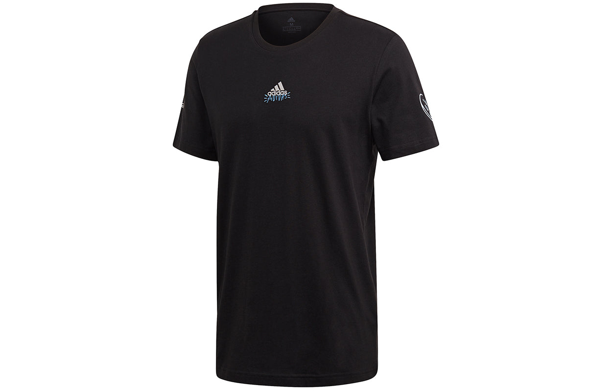 adidas Doodle 360 Letter Printing Causual Sports Male Black FR5534
