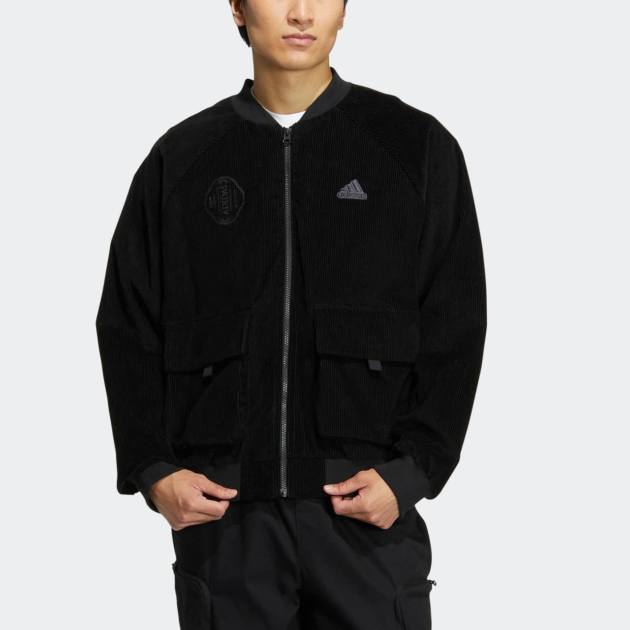 adidas St Cord Woven Jacket 'Black' HR4445