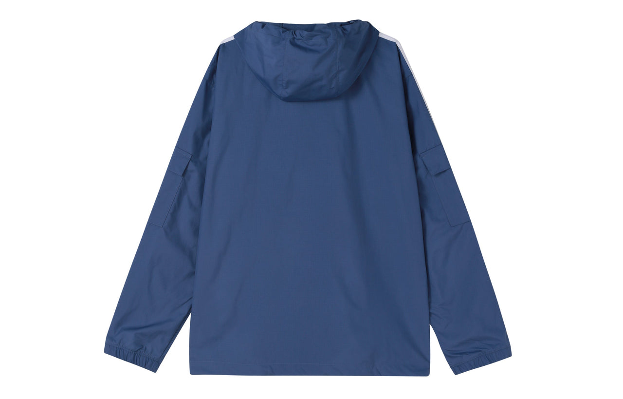 adidas originals 3-stripes Wb Fz Woven Hooded Jacket Blue GN3469