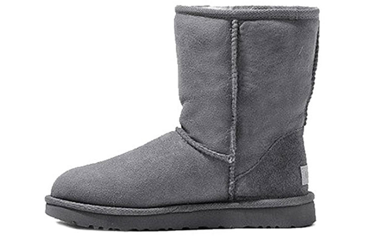 (WMNS) UGG Classic Short II Fleece Lined Gray 1016223-GREY