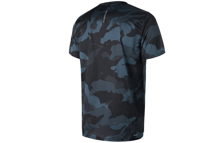New Balance Men's New Balance Camouflage Sports Round Neck Short Sleeve Black AMT93181-BSL