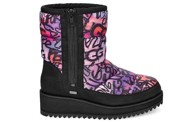 (WMNS) UGG Ridge Graffiti Pop Purple Black 1105715-MULT