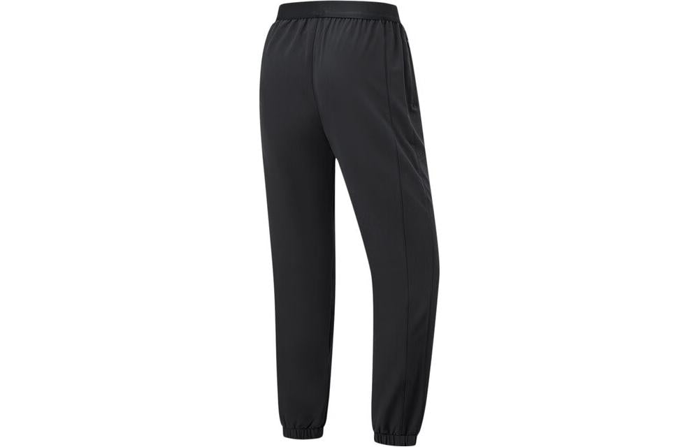 (WMNS) Li-Ning Logo Quick-Drying Running Pants 'Black' AYKT610-1
