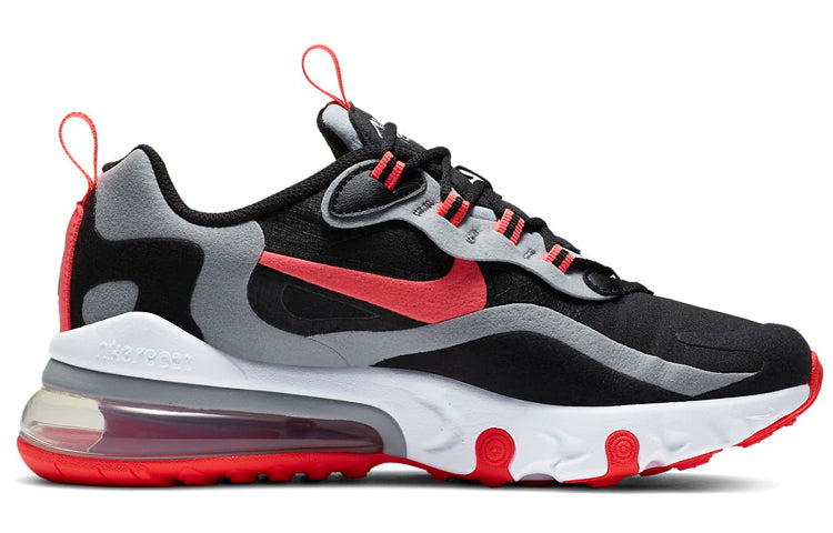 (GS) Nike Air Max 270 React 'Black Red Grey' BQ0103-019