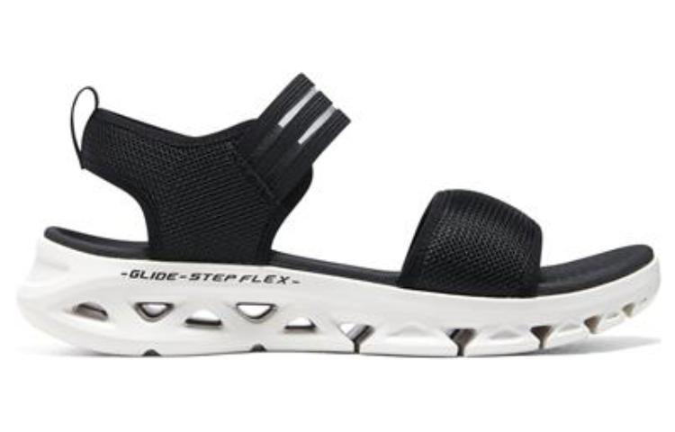 (WMNS) Skechers Go Glide-Step Flex Sandal 'Black White' 141251-BKW