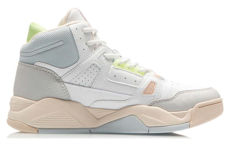 (WMNS) Li-Ning Basketball Shoes 'White Light Blue' AGBR084-1