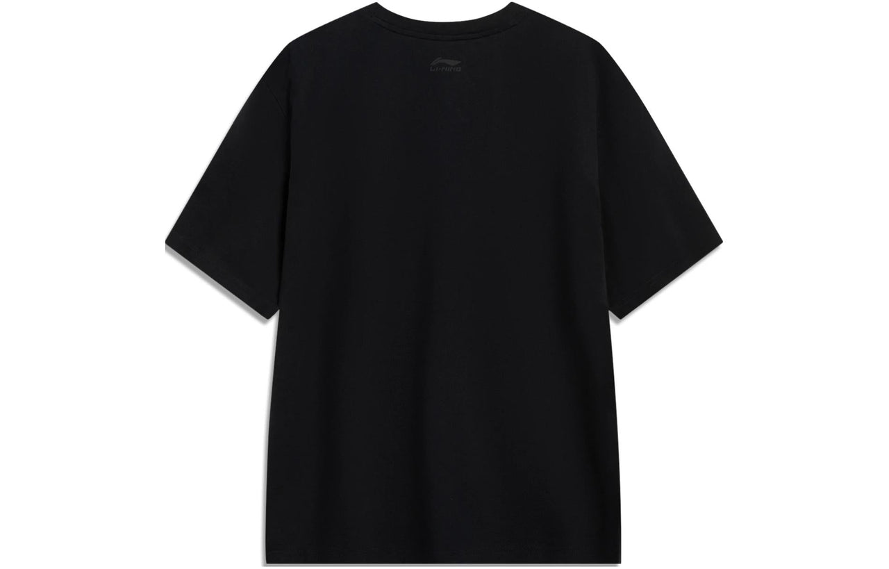 Li-Ning Triple Logo Loose Fit T-shirt 'Black' AHST787-4