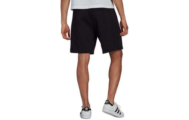 Men's adidas originals Cartoon Printing Straight Shorts Black HR7111