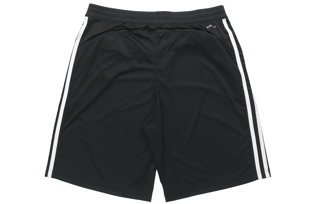 adidas Solid Color Breathable Sports Running Shorts Black DT3050