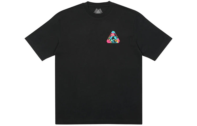 PALACE Tri-Camo T-Shirt Alphabet Pattern Camouflage Triangle Printing Round Neck Short Sleeve Unisex Black P19TS270