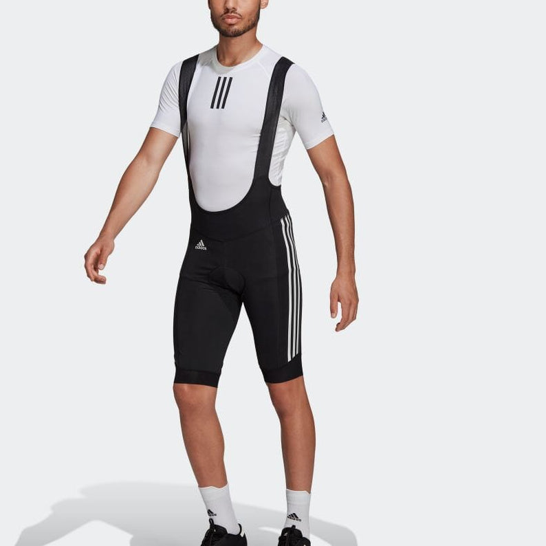 Men's adidas Solid Color Side Stripe Logo Shorts Black GP8636