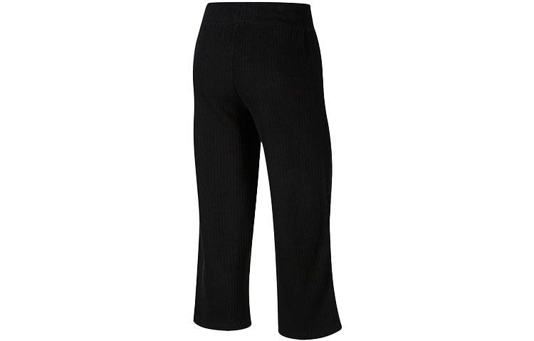 (WMNS) Nike Sportswear Phoenix Fleece High-Waisted Wide-Leg Sweatpants 'Black' CJ2666-010