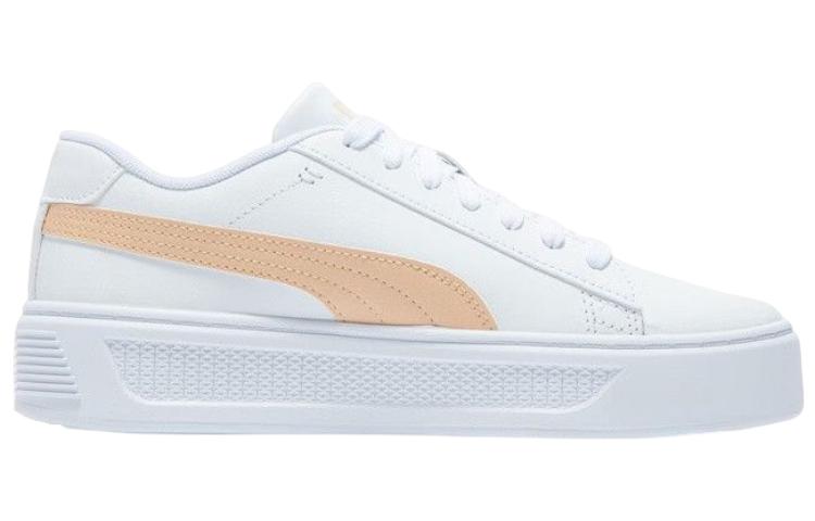 (WMNS) PUMA Smash Platform V3 'White/Beige' 390758-03