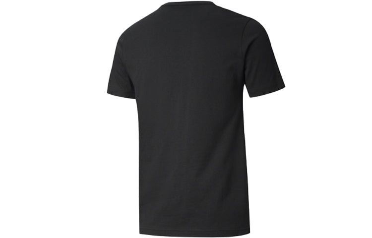 PUMA Classics Round Neck Short Sleeve Couple Style Black 584428-01