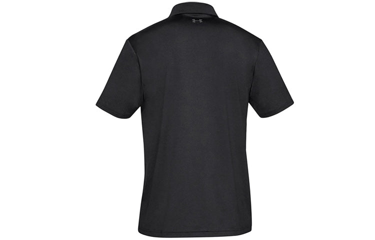 Men's Under Armour Performance Polo 2.0 Golf Sports Breathable Short Sleeve Polo Shirt Black 1342080-001