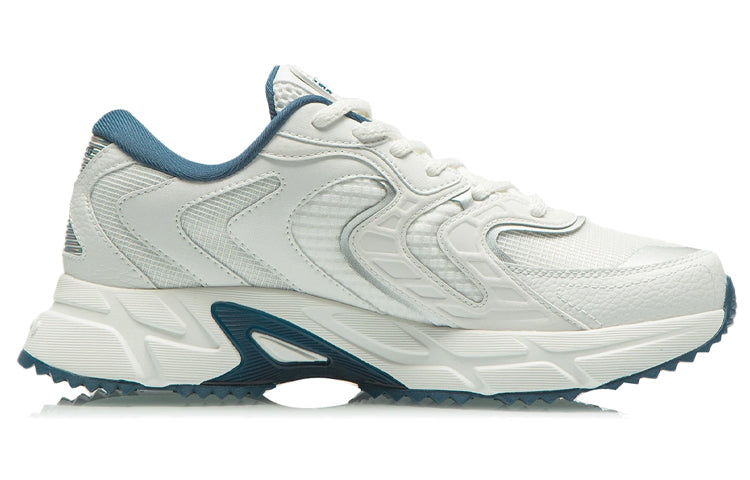 Li-Ning Retro Running Shoes 'White Teal' ARLR013-1